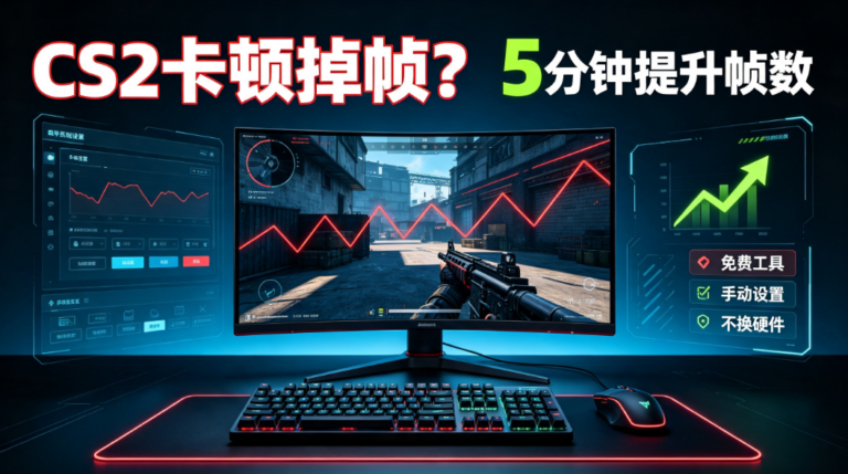 CS2卡顿掉帧？CS调机器免费工具+手动设置，5分钟搞定