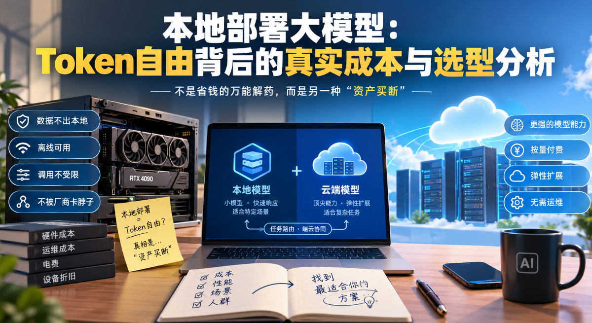 本地部署大模型真能“Token自由”？算清成本、性能与适用场景这笔账